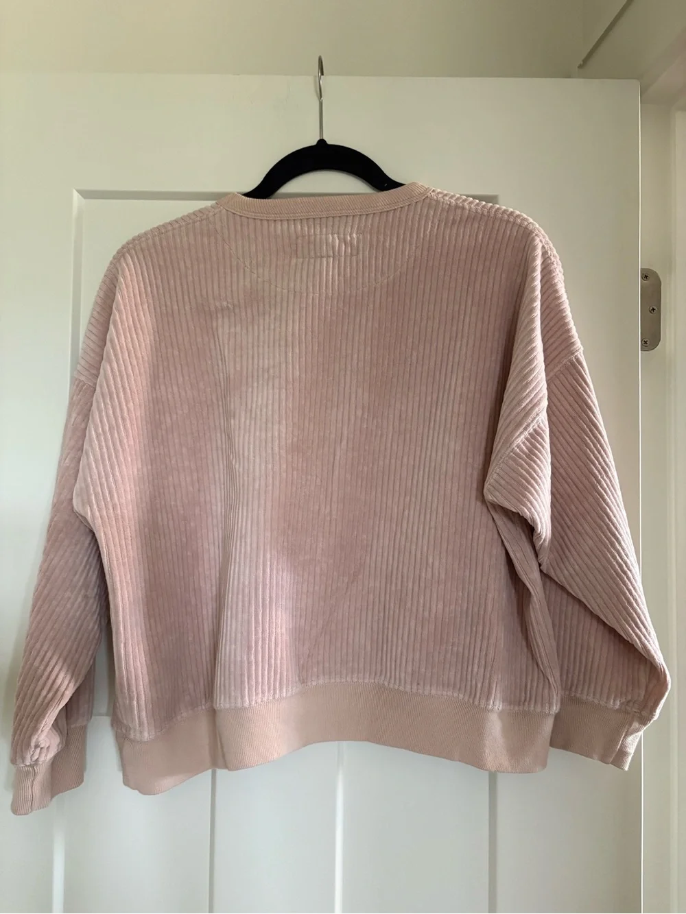 THE GREAT. Heirloom Pink Corduroy Velour Sweat Set pants size 0/ top size 1
